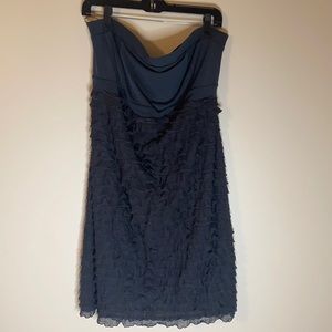 The Limited dark gray strapless dress